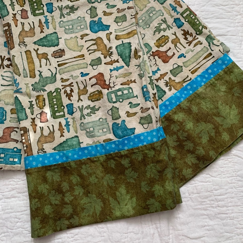 Handmade King Size Wilderness Pillowcases